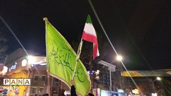 عزاداری های خیابانی در شب شانزدهم شهادت رهبر معظم انقلاب اسلامی در نیشابور 