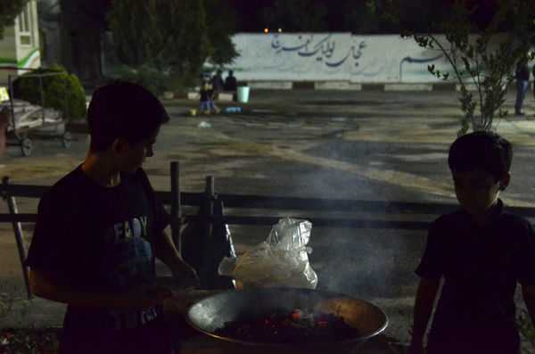 مراسم عزاداری شب پنجم محرم در هیئت فرهنگیان دهه اول محرم