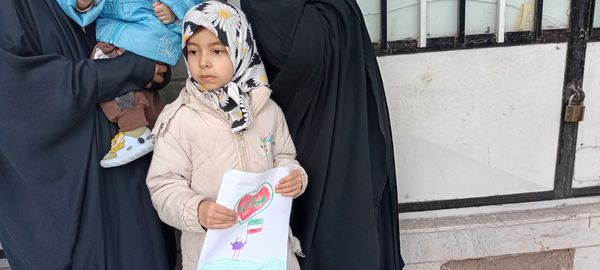 حضور پر شور کودکان و نوجوانان خلیل آبادی در راهپیمایی ۲۲ بهمن