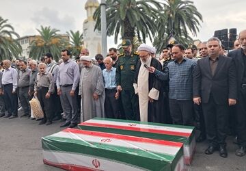 قائمشهر میزبان دو شهید حادثه تروریستی صهیونیست‌ها