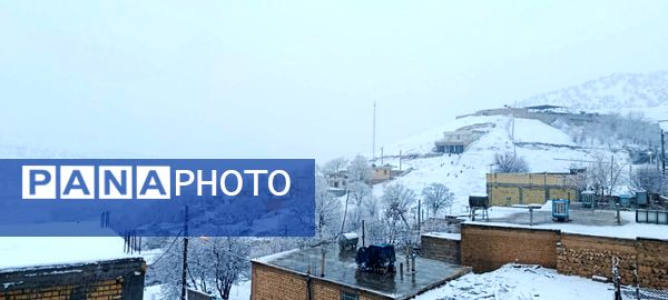 بارش برف در میانکوه 