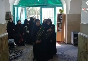 تشرف دانش‌آموزان دبیرستان حانیه و مهدیه روستای صرم به زیارت امامزادگان کهک