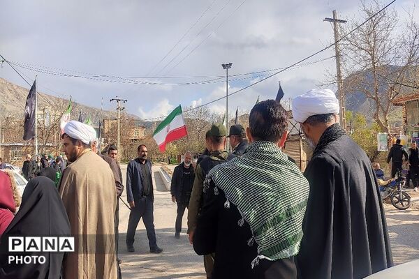 مراسم راهپیمایی اربعین شهادت قائد امت در شهر بار نیشابور-۱