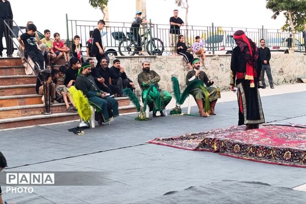 مراسم تعزیه‌خوانی در مسجد جامع آبشناسان همراه با حضور عزاداران