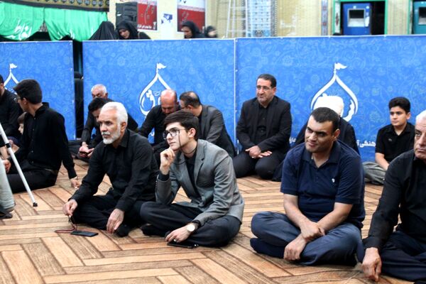 مراسم سوگواری ابا عبدالله در هیات رزمندگان اسلام شهرستان خرامه 