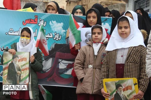 باران می‌بارید و دل‌ها می‌جوشید؛ دهه‌نودی‌های چلیچه در صفوف روز قدس