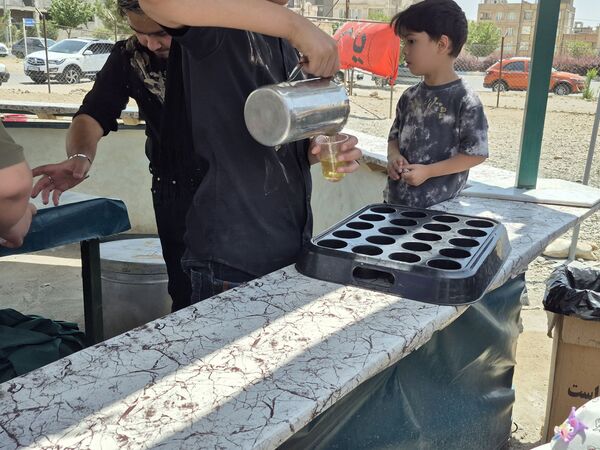 مراسم عزاداری ظهر عاشورا در هیئت الزهرا(س) نیشابور 