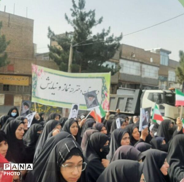 راهپیمایی باشکوه مردم باخرز در روز جهانی قدس، فریاد خونخواهی و آزادی در آخرین جمعه ماه رمضان