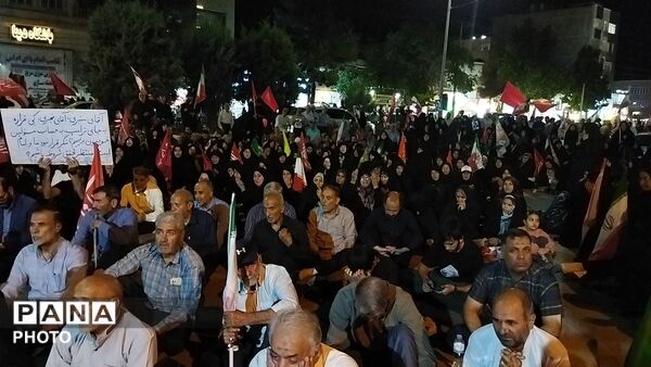 شب های مقاومت در بلوار فضل نیشابور 