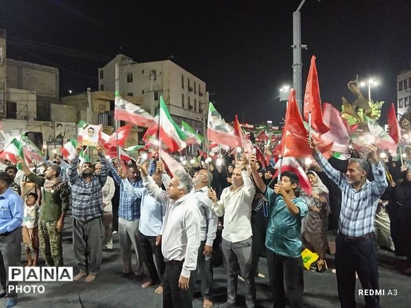 میناب در میدان شهدا، در پناه نور مجتبی(ع)
