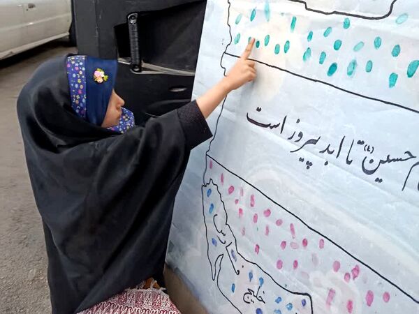 برپایی موکب دختران بصیرا در بجنورد 