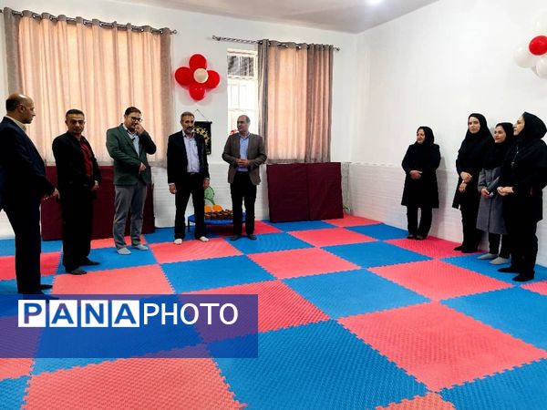 افتتاحیه کلاس درس تربیت‌بدنی در مدرسه قرآنی آیت الله غفاری شهرستان خاتم 