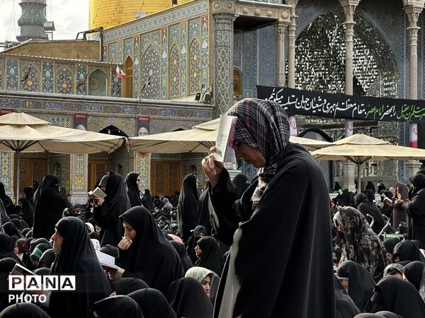 آیین قرائت دعای عرفه در حرم حضرت معصومه(س)