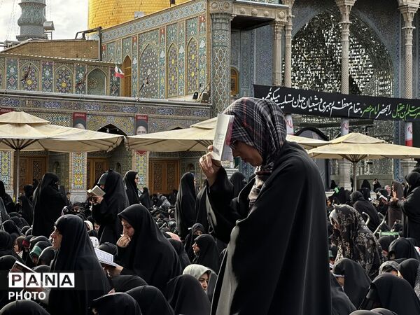 آیین قرائت دعای عرفه در حرم حضرت معصومه(س)