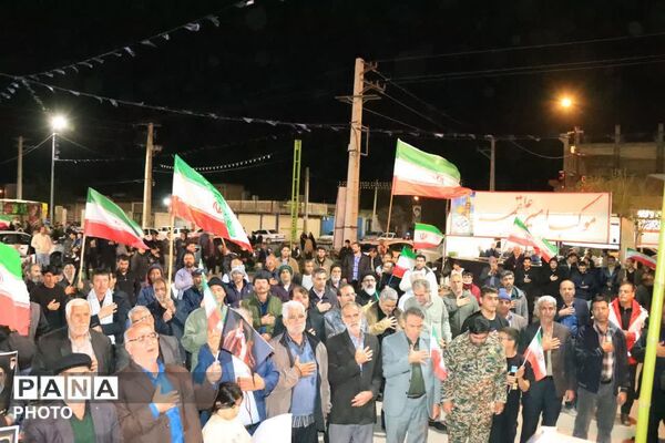 جلوه ای از حضور خانوادگی در اجتماع شبانه شهر جعفریه