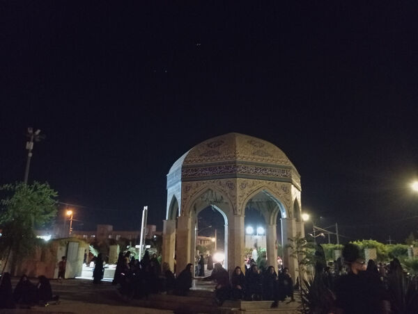 عزاداری هیات انصارالمهدی شهر جعفریه قم در یادمان شهدای گمنام 