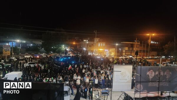 خشم و اندوه در میدان امام حسین الیگودرز اربعین رهبر شهید