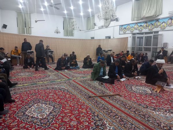 مراسم پرفیض نماز جماعت و دعای کمیل در روستای مهدی آباد خلیل آباد 