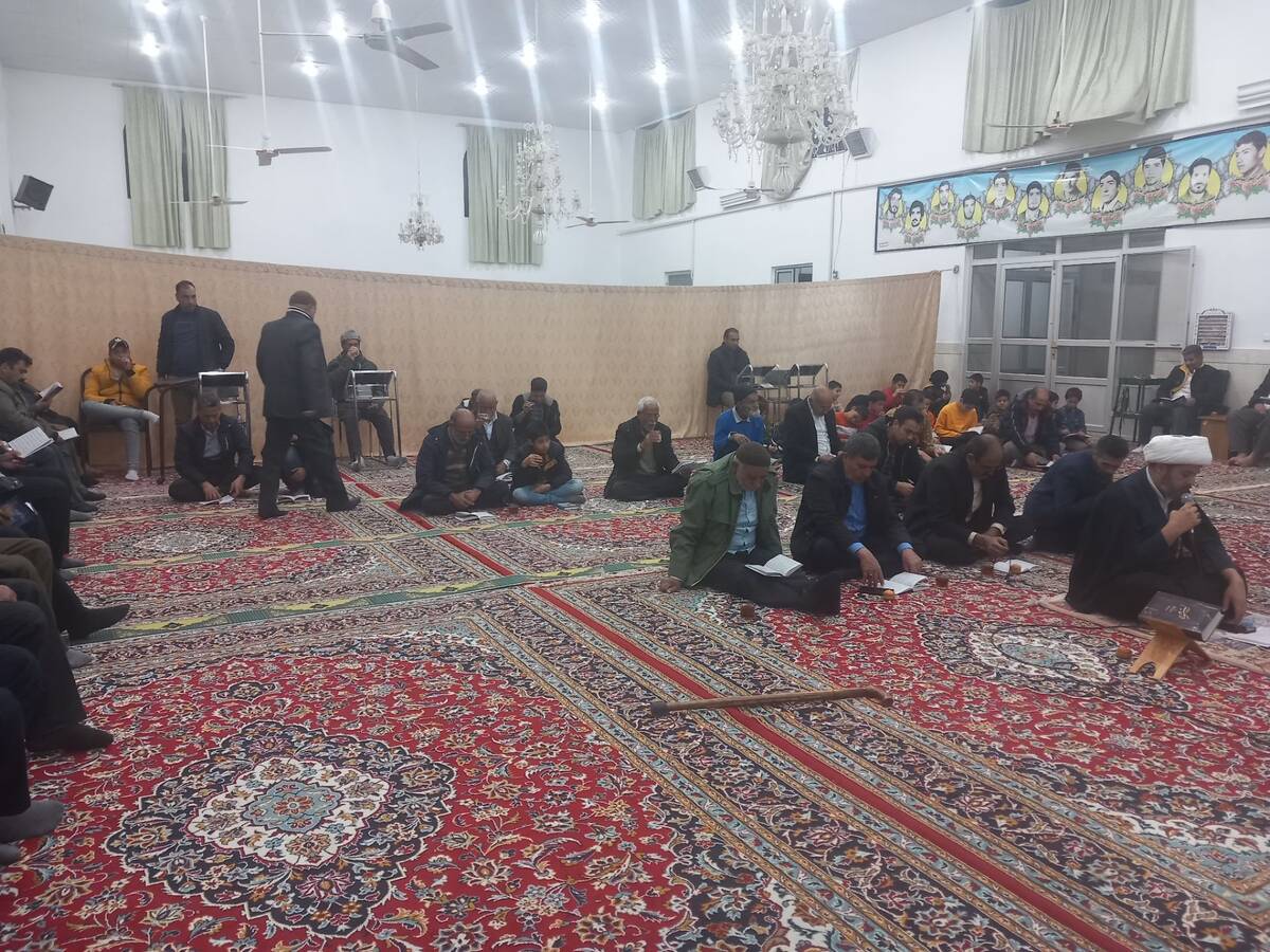 مراسم پرفیض نماز جماعت و دعای کمیل در روستای مهدی آباد خلیل آباد 
