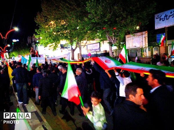 عزاداری هیأت های روستای سعد الدین در مراسم شبانه شهرستان کاشمر