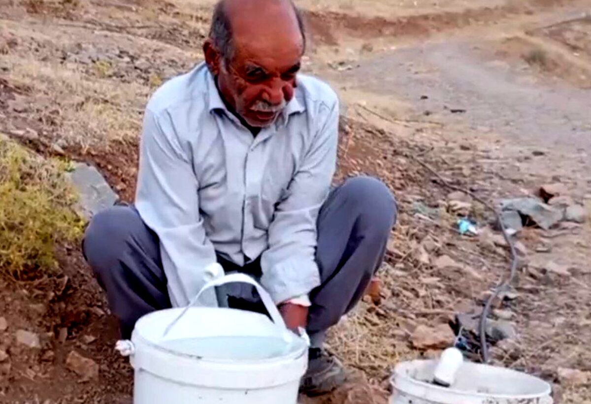 معلم بازنشسته خرم‌آبادی با کاشت و آبیاری درختان، کوه گر در منطقه مخمل‌کوه را زنده کرد