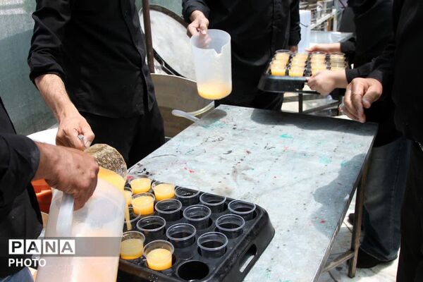 پذیرایی از عزاداران اباعبدالله در زیارتگاه شهید مدرس 