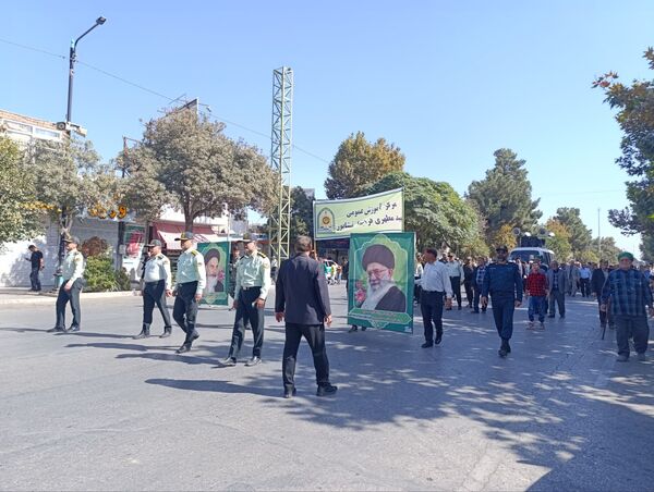 راهپیمایی بشارت نصر در نیشابور 
