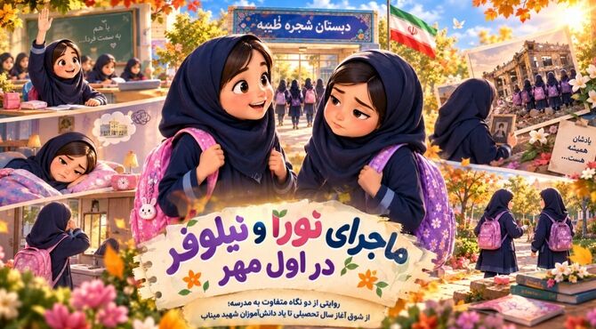 انیمیشن«ماجرای نورا و نیلوفر در اول مهر»