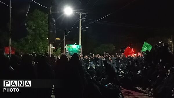 مراسم شام غریبان سالار شهیدان  در حسینیه شهدای شهر بار