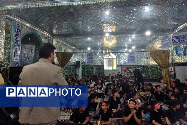 دوازدهمین دوره سوگواری سراسری احلی من العسل با حضور نوجوانان حسینی در شهرستان قرچک 