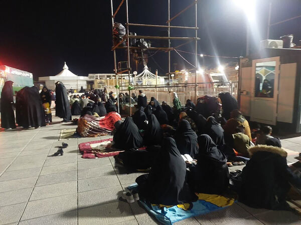 مراسم احیاء سومین شب قدر در حرم حضرت معصومه(س)