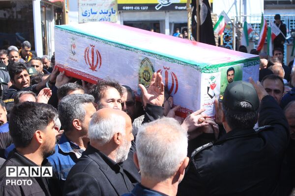 تشییع پیکر شهید سرگرد «جواد عبدی» در حملات آمریکایی - صهیونی