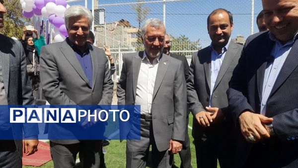 افتتاح زمین چمن هنرستان تربیت بدنی محمد شهرستانی ناحیه ۶ مشهد