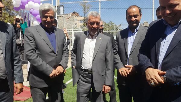 افتتاح زمین چمن هنرستان تربیت بدنی محمد شهرستانی ناحیه ۶ مشهد