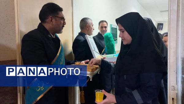 حضور خدام افتخاری مسجد جمکران در هنرستان نمونه میرجلیلی