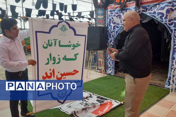 بازدید میدانی نماینده ولی‌فقیه و مدیر سازمان دانش‌آموزی استان کردستان از محل موکب‌های مستقر در مرز باشماق مریوان