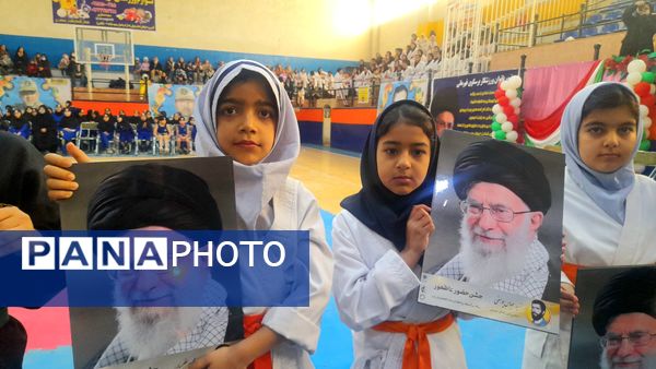 فستیوال ورزشی دختران رزمی کار در نیشابور