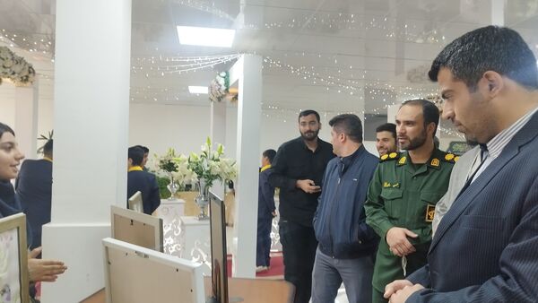 نمایشگاه دستاوردهای هنرجویان هنرستان شیخ محمد بلیغ و معرفت در شهرستان فیروزکوه