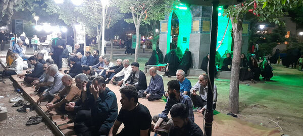 مراسم دعا و نیایش در جوار مزار شهید گمنام بوستان امام حسن مجتبی(ع) قم