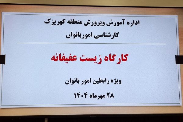 برگزاری کارگاه‌های آموزشی «زیست عفیفانه» و «مهارت‌های فرزندپروری» ویژه رابطین امور بانوان کهریزک 