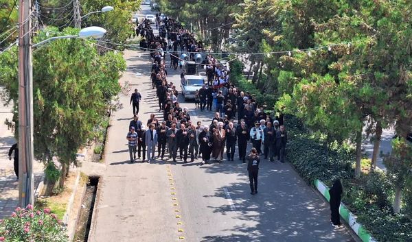 مراسم پیاده روی جاماندگان دیار عشق در شهرستان مرزی پارس آباد