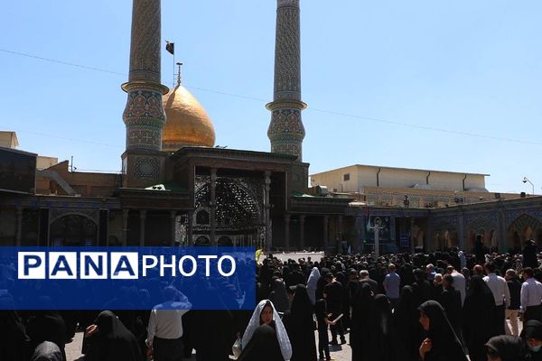 وداع با پیکر مطهر شهید حسین امیرعبدالهیان در شهرستان ری