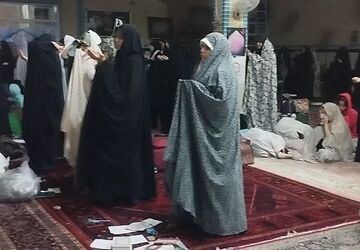 سه روز مهمانی خدا با حضور دختران دانش‌آموز در مسجد امام سجاد(ع) پردیسان قم