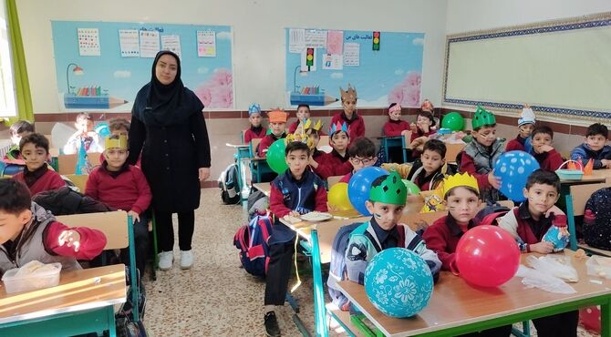 دنیای کودکانه دانش آموزان کلاس اولی مدرسه فردوسی اردبیل
