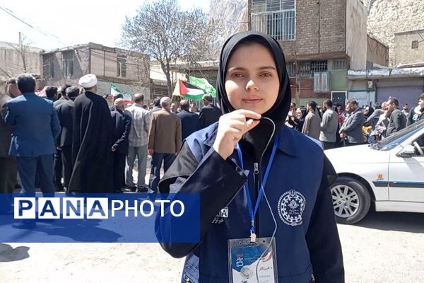 حضور پرشور فرهنگیان و دانش‌آموزان کرمانشاهی در راهپیمایی روز قدس