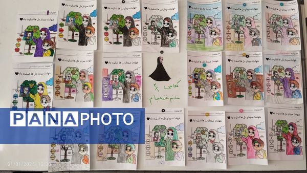 مراسم سالروز شهادت شهید قاسم سلیمانی در مدارس پردیس