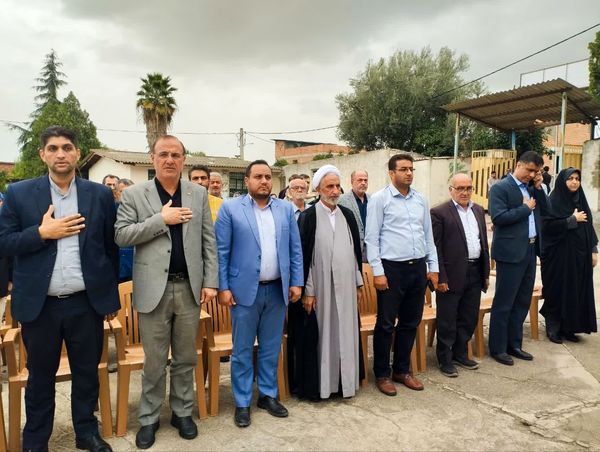 آیین کلنگ‌زنی دبستان ۱۲ کلاسه شهید ولی‌زاده سورک در شهرستان میاندورود 