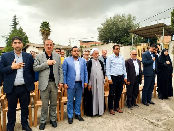 آیین کلنگ‌زنی دبستان ۱۲ کلاسه شهید ولی‌زاده سورک در شهرستان میاندورود 