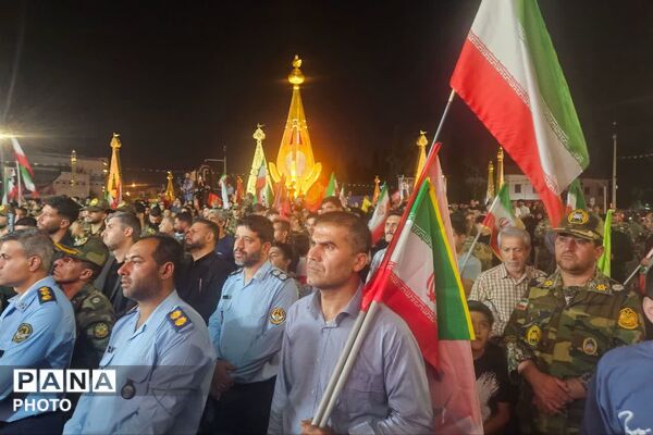 تشییع پیکر خلبان شهید مجید کاظمی در شیراز