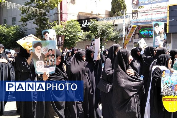 راهپیمایی پانزده خرداد کفن پوشان شهرستان ورامین